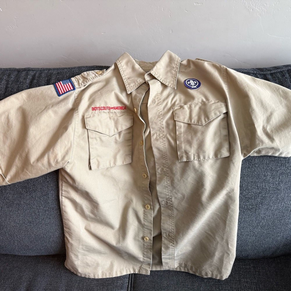 Tan Kids Scout Shirt